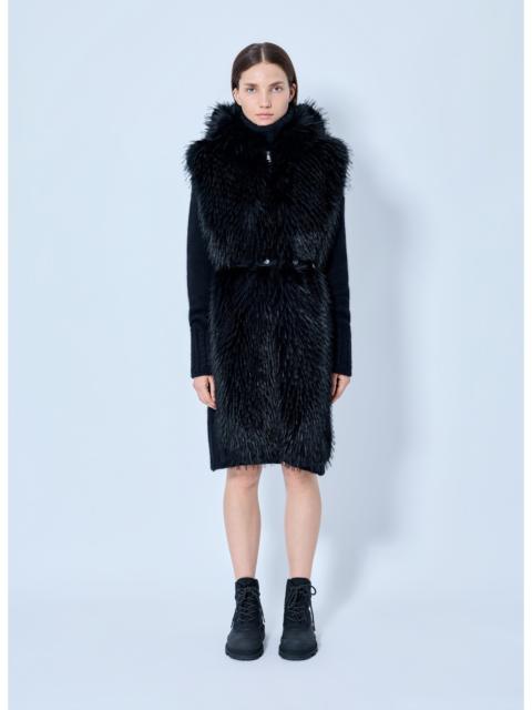 Moncler Moncler Women Textured Wool-Blend Coat