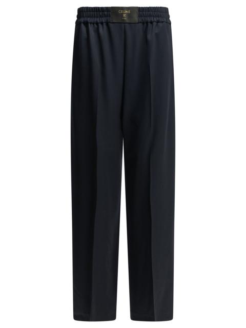 CELINE Celine Wool Trousers Blue Women