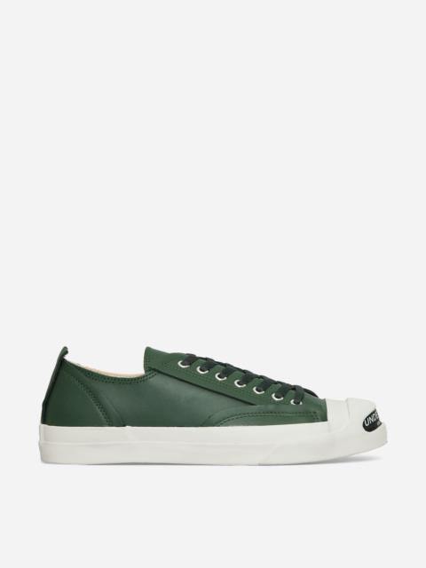 Toe Logo Leather Sneakers Green