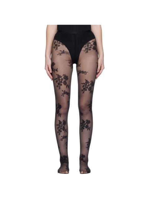 Valentino Black 'Chez Valentino' Tights