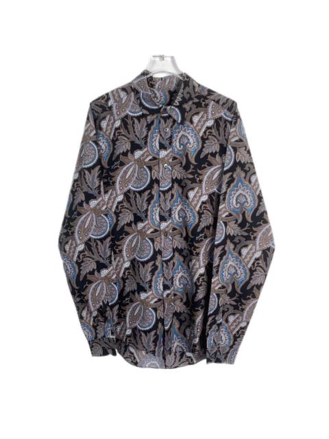 Louis Vuitton Louis Vuitton Color-Blocked All-Over Print Long Sleeve Single-Breasted Shirt