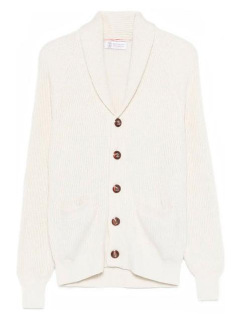 Brunello Cucinelli English Rib Knit Cardigan