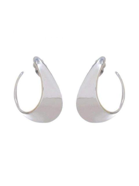 Other Designers Robert Lee Morris Silver Crescent Clip Hoop Earrings