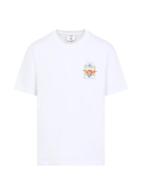 CASABLANCA Casablanca Floral-print T-shirt