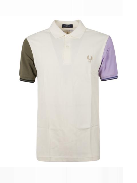 Comme des Garçons SHIRT Polo shirt with two-tone sleeves