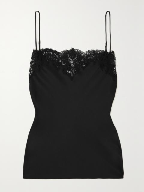 Stella McCartney + Net Sustain Lace-trimmed Satin Camisole