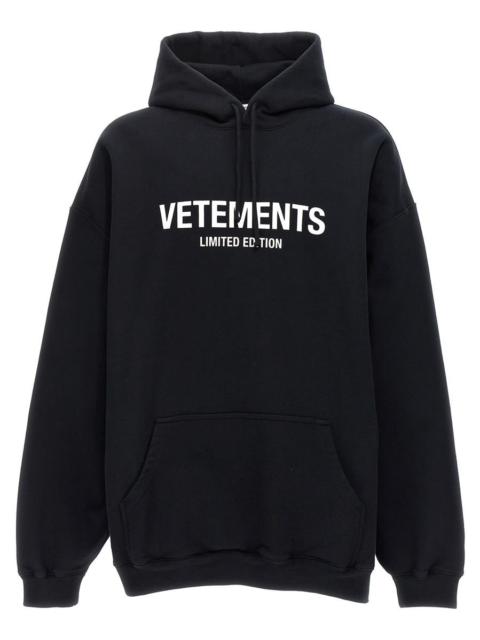 VETEMENTS 'LIMITED EDITION LOGO' HOODIE