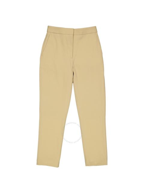 Burberry Burberry Ladies Tailored Tapered Wool Trousers In Honey