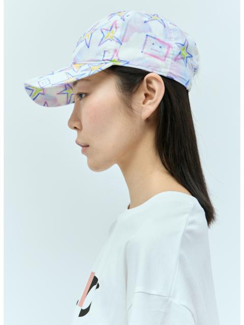 Acne Studios Acne Studios Women Micro Face Patch Baseball Cap