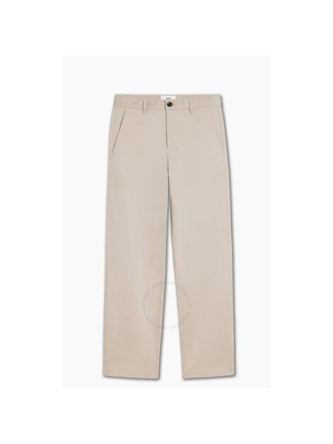 Ami Paris Men's Beige Ami Paris Straight Chino Trousers