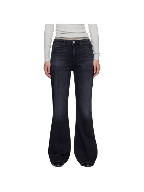 Citizens of Humanity Black Lilah Flare Welt Pocket Jeans