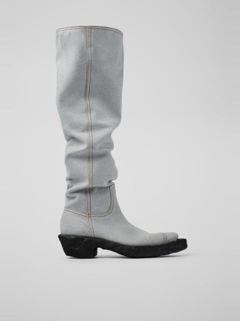 CAMPERLAB Blue Textile Knee-high Cowboy Boot