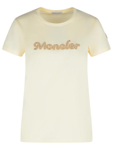 Moncler Cream Cotton T-Shirt Women