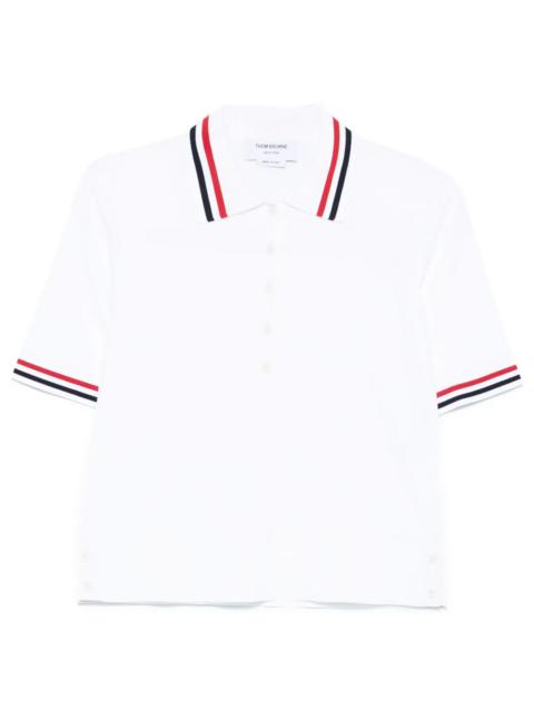 Thom Browne Jersey Stitch Short Sleeve Polo