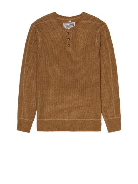 Schott Button Henley Sweater