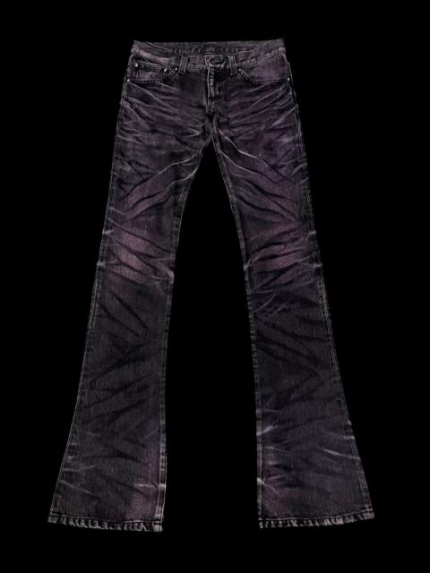 Other Designers Vintage Tornado Mart Clawmark tiger Flare Denim (W27)