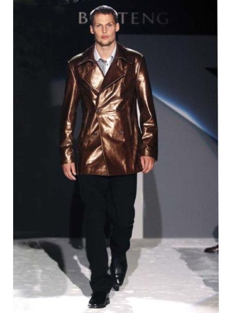 Other Designers Ozwald Boateng - GRAIL! Runway gold leather jacket SS07.Like Tom Ford