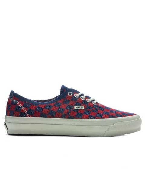 Vans PREMIUM LX AUTHENTIC 44 EK PUNK CHECK - RED/BLUE