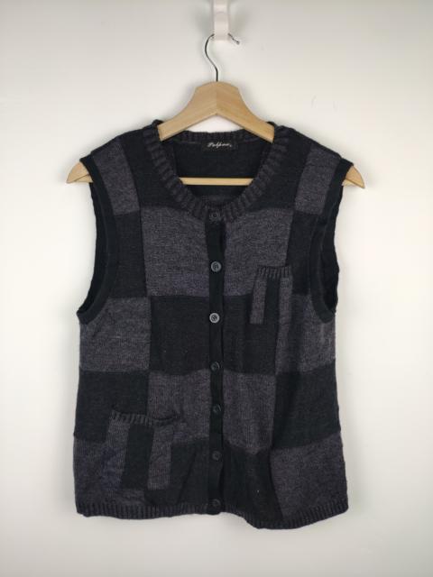 Other Designers Vintage - Vintage Wool Knit Vest Patchwork Kapital Boro Style
