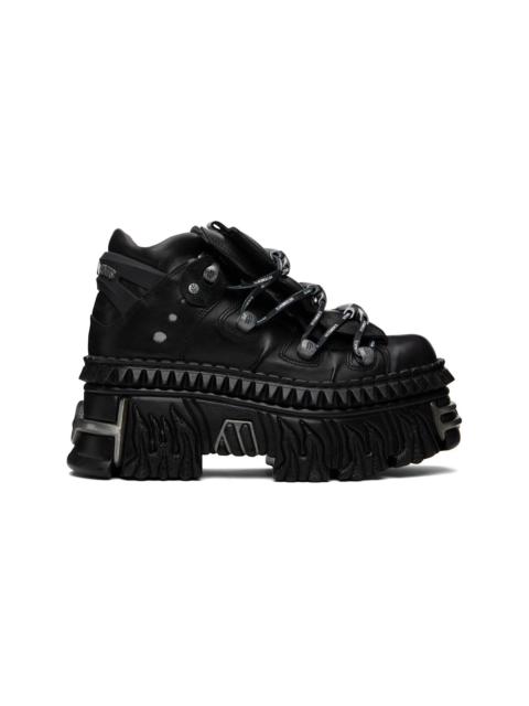VETEMENTS Black New Rock Edition Fire Platform Sneakers