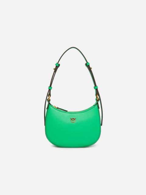 PINKO HALF MOON BABY LEATHER SHOULDER BAG