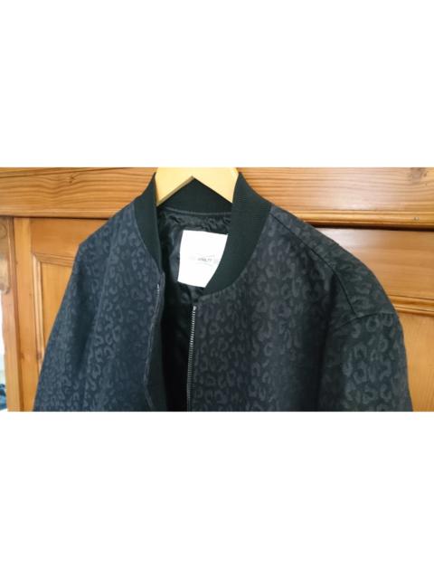 Other Designers April 77 - Rare Leo Animal Leopard Blue Navy Bomber Jacket