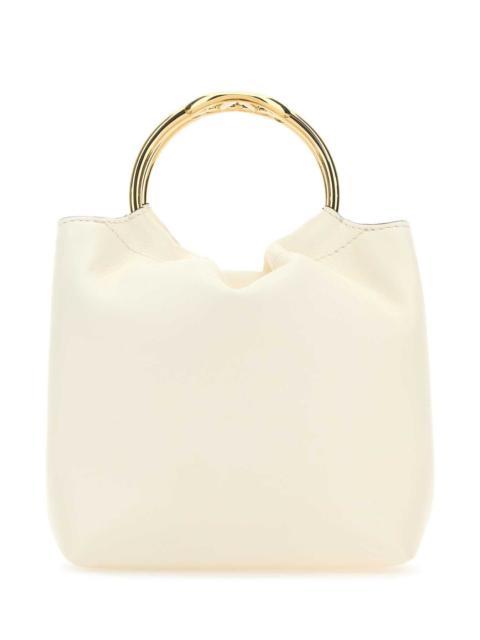 Valentino Valentino Garavani Women Ivory Leather Bucket Bag
