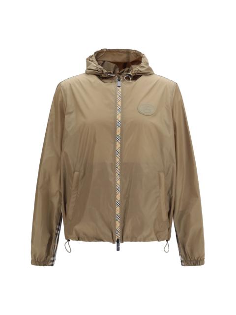 Burberry Burberry Newport Nylon Hooded Jacket Finch Brown