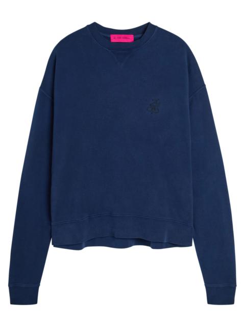 The Elder Statesman The Elder Statesman Daily Logo-embroidered Cotton and Cashmere-blend Sweatshirt