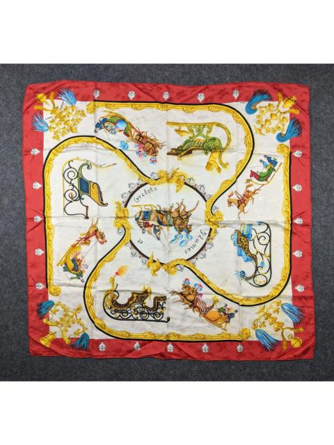 Hermès Hermes Plumes Et Grelots by Julie Abadie silk scarf