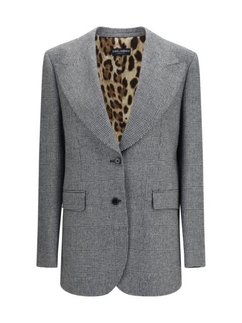 Dolce & Gabbana Dolce & Gabbana Prince Of Wales Blazer Check Women