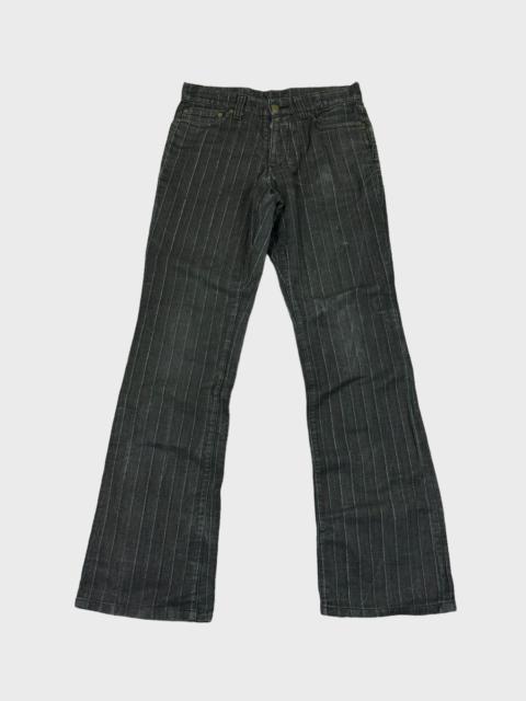 Other Designers Avant Garde - FLARED TORNADO MART STRIPED BOOTCUT DENIM