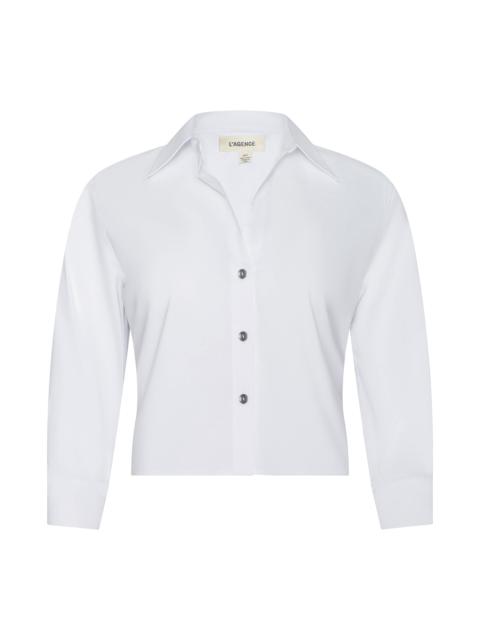 L'AGENCE Fawn Panther Print Shirt