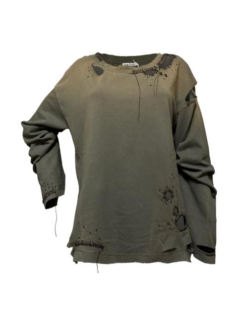 Acne Studios ACNE STUDIOS Fall Winter 2022 Distressed Long Sleeve T-Shirt