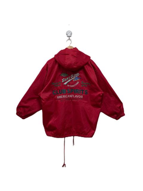Other Designers Japanese Brand - Vintage 90s Easy Rise Club Spirits Jacket Hoodie Windbreaker