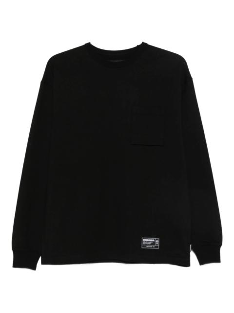 NEIGHBORHOOD logo-patch long sleeve T-shirt