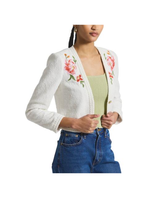 DEREK LAM 10 CROSBY Derek Lam 10 Crosby Bayle Embroidered Tweed Jacket