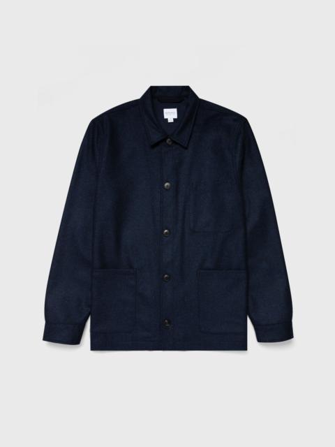 Sunspel Wool Herringbone Twin Pocket Jacket