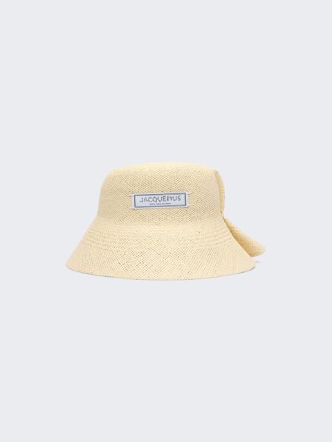 JACQUEMUS La Chapeau Vela Raffia Hat Natural