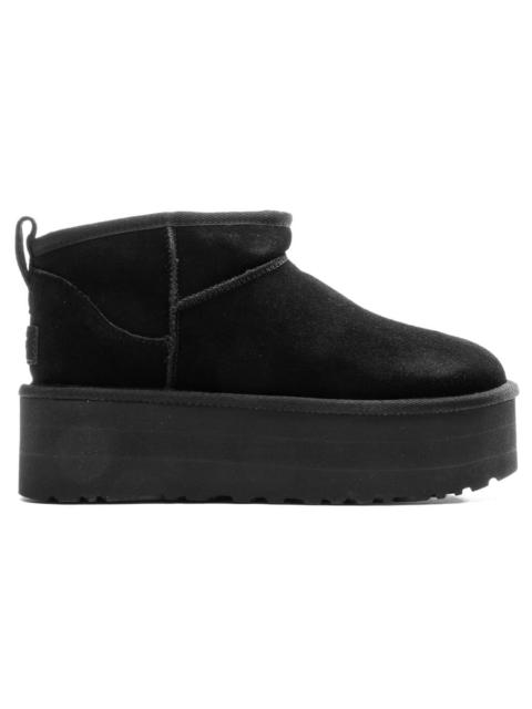 UGG WOMEN'S CLASSIC ULTRA MINI PLATFORM - BLACK
