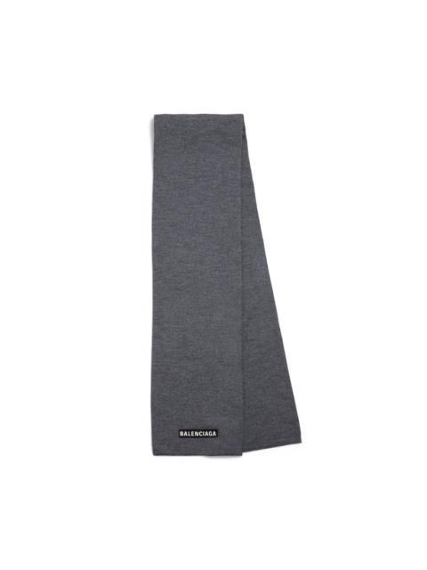 BALENCIAGA Men's Patch Scarf in Grey