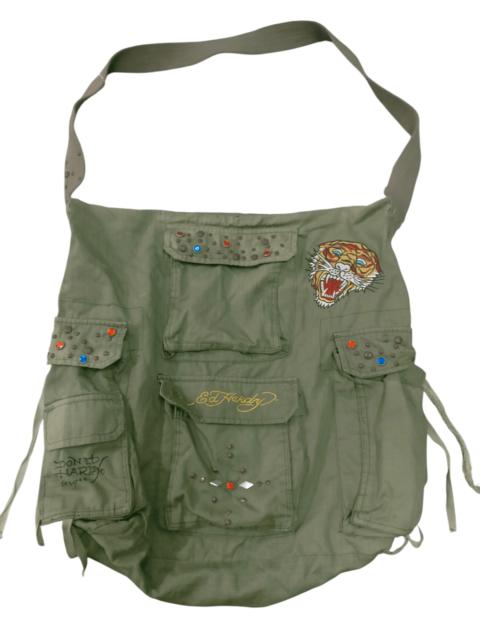 Other Designers 🔥 Vintage Army Ed Hardy Signature Purse Tote Bag