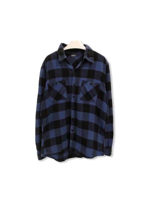 Other Designers Vintage - Vintage Cinema Plaid Tartan Flannel Shirt 👕