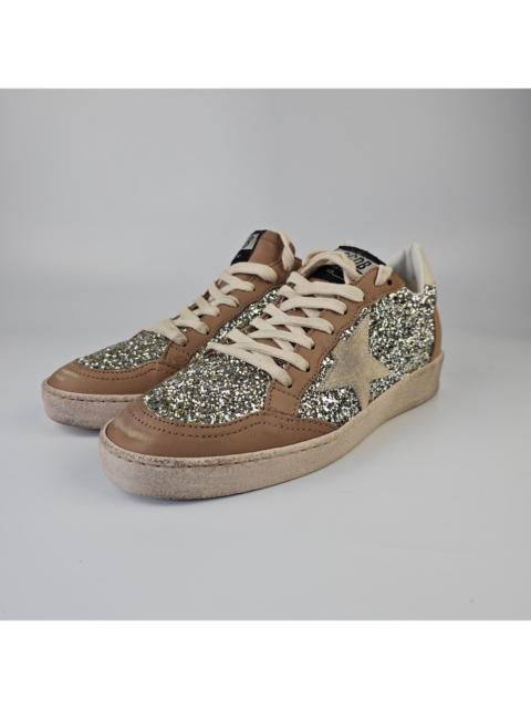 Golden Goose GOLDEN GOOSE Ball Star Women's Beige/White Glittered Low Top