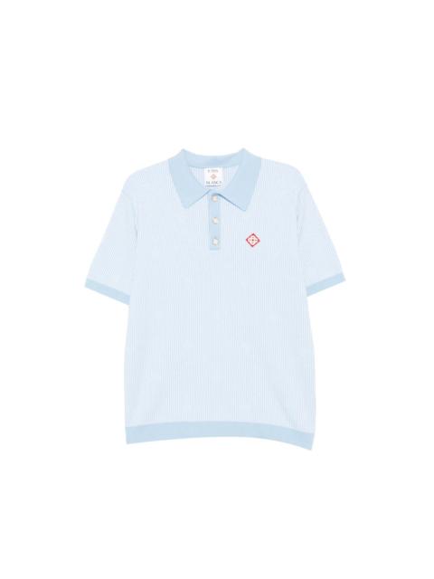 CASABLANCA Casablanca Blue Polo Shirts Men