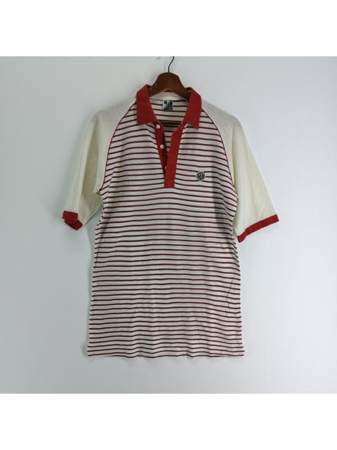 Other Designers VINTAGE 90S WIMBLEDON RENOWN STRIPED POLO SHIRT