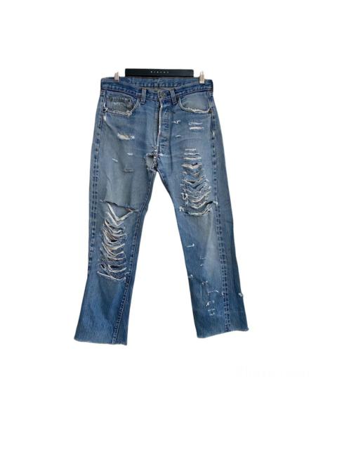 Vintage 80s Levis 501 Redline Thrashed Jeans