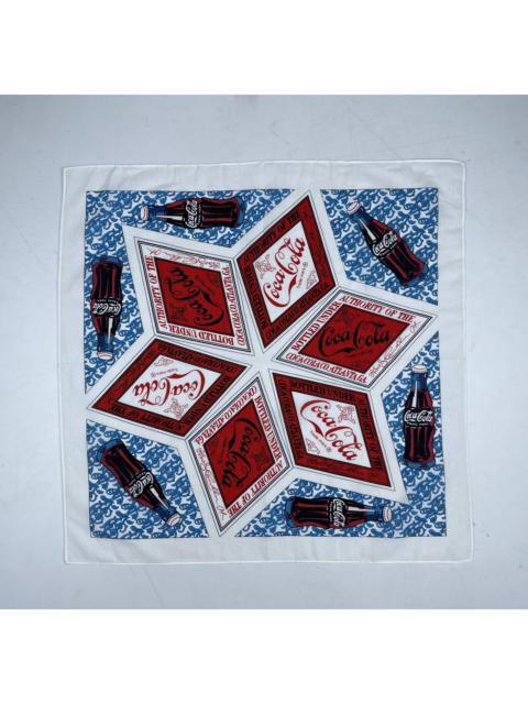 Other Designers Vintage - coca cola bandana handkerchief neckerchief scarf