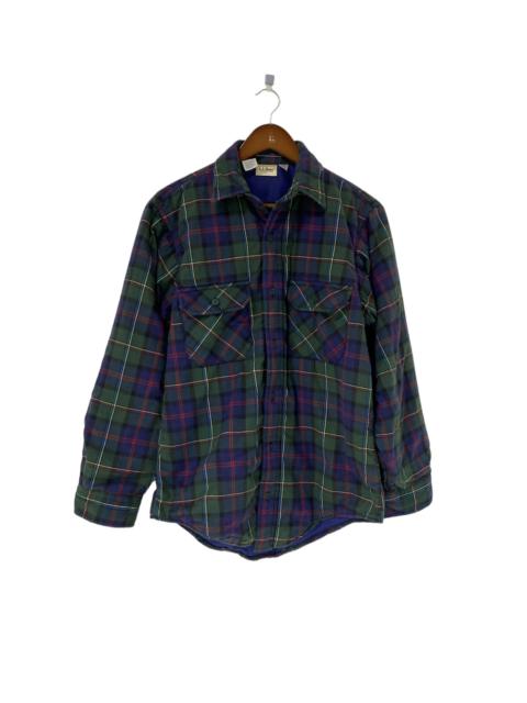 Other Designers Vintage - Vintage 90’s L. L Bean Flannel Tartan Design Made in USA