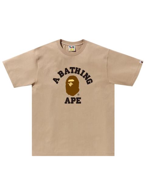 A BATHING APE® BAPE College Tee 'Beige'